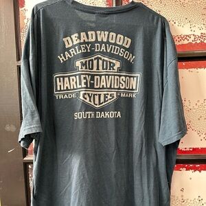 Blue Harley Davidson T Shirt